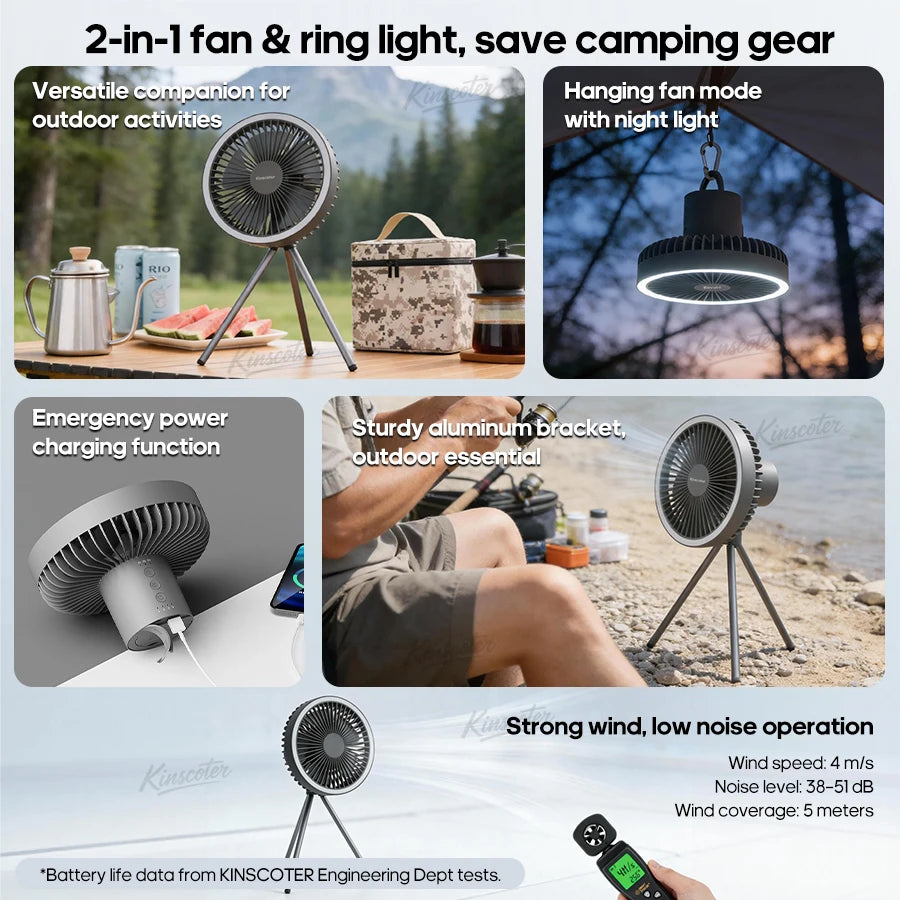 Rechargeable Camping Fan