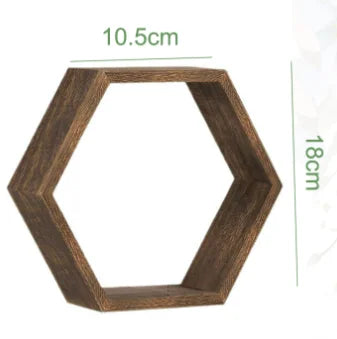 Hexagonal Floating Wall Shelves