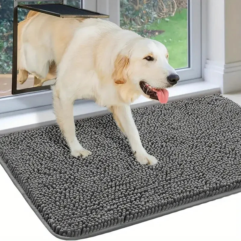 Absorbent Microfiber Muddy-Paw Door Mat