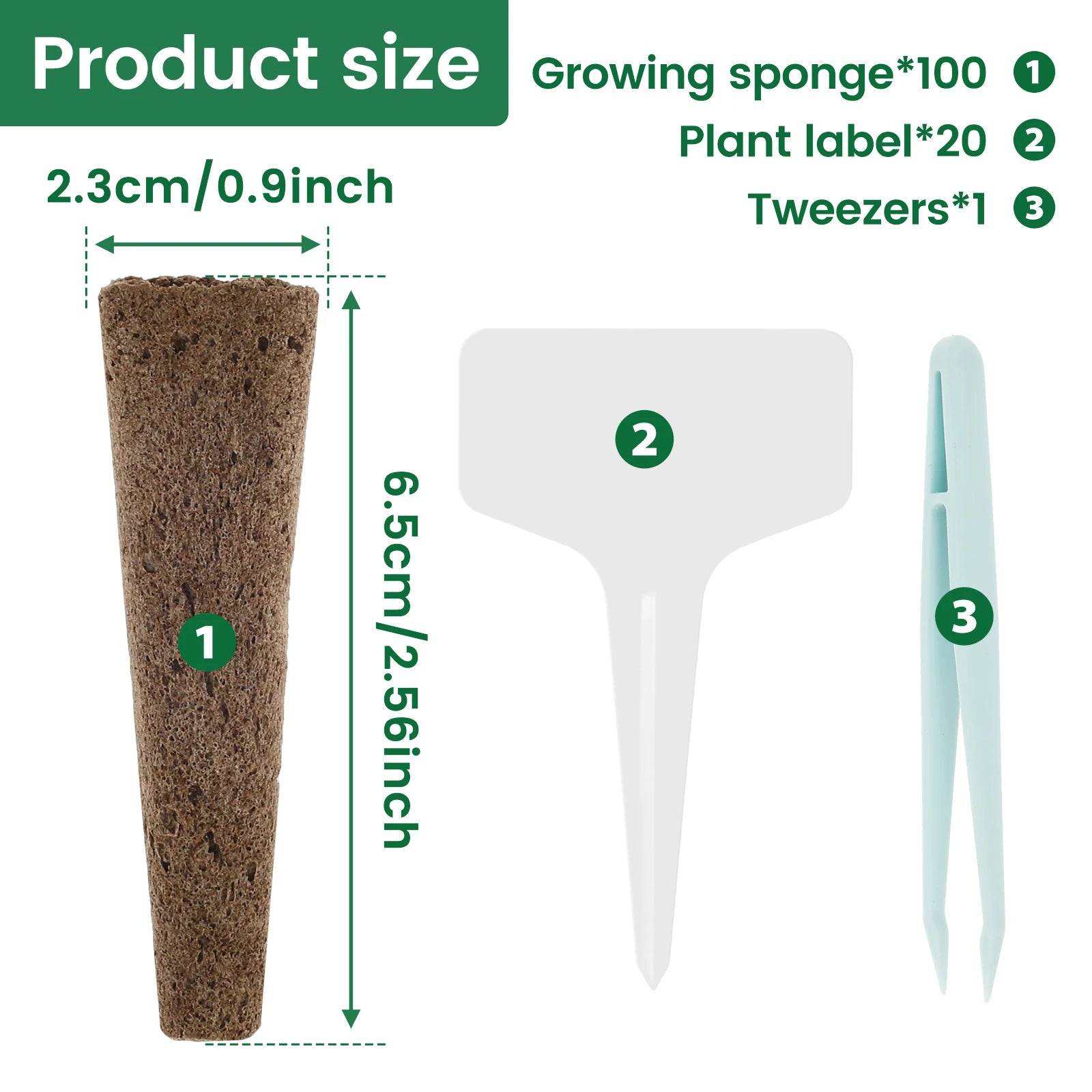 Hydroponic Seed Grow Sponge Kit