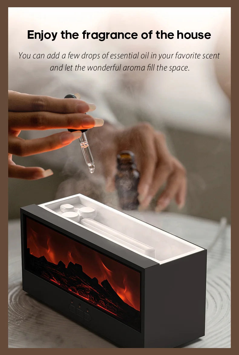 Color-Changing Fireplace Aroma Diffuser