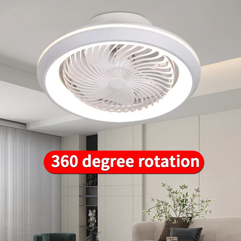 6-Speed Remote-Control Ceiling Fan with Light
