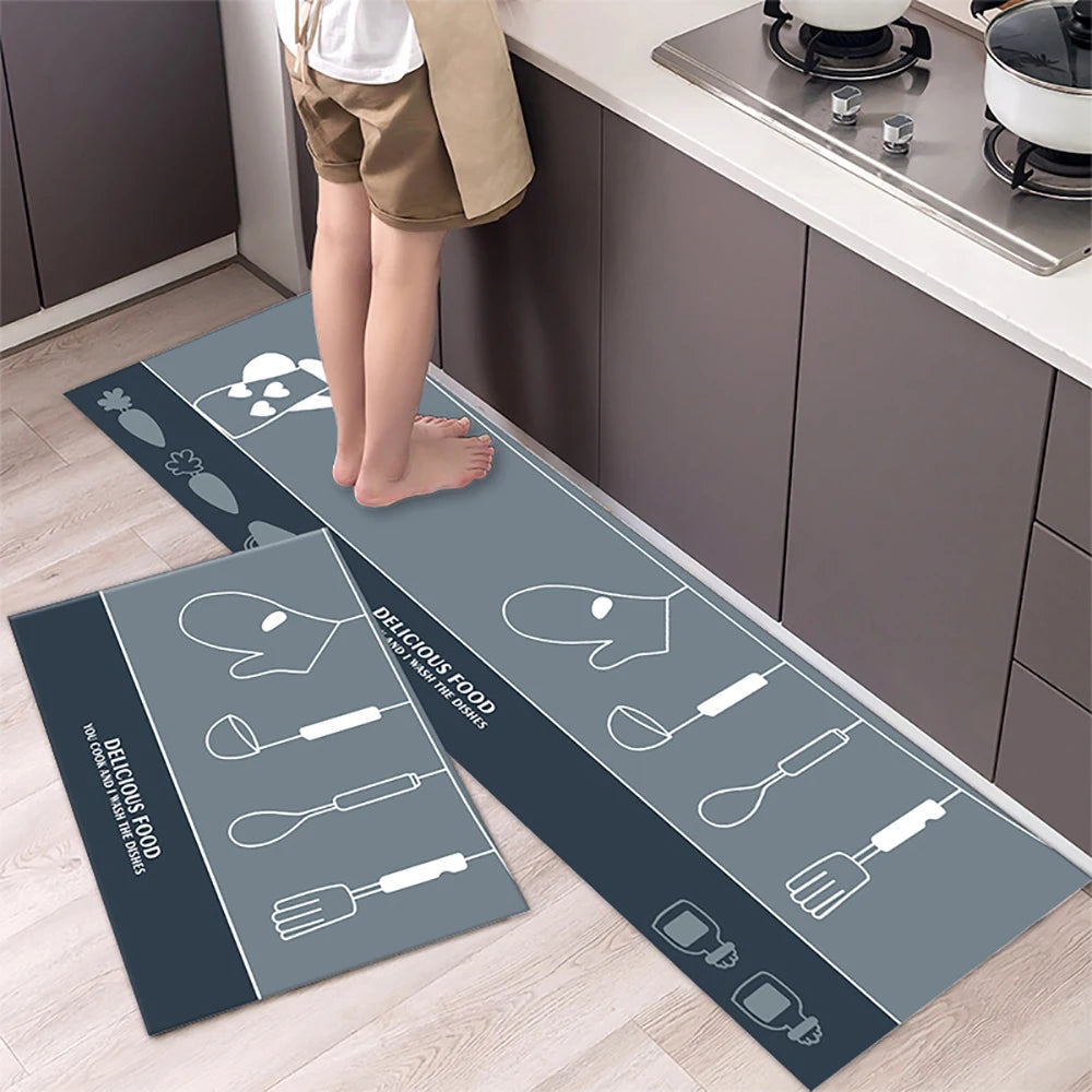 Crystal-Velvet Absorbent Kitchen Runner