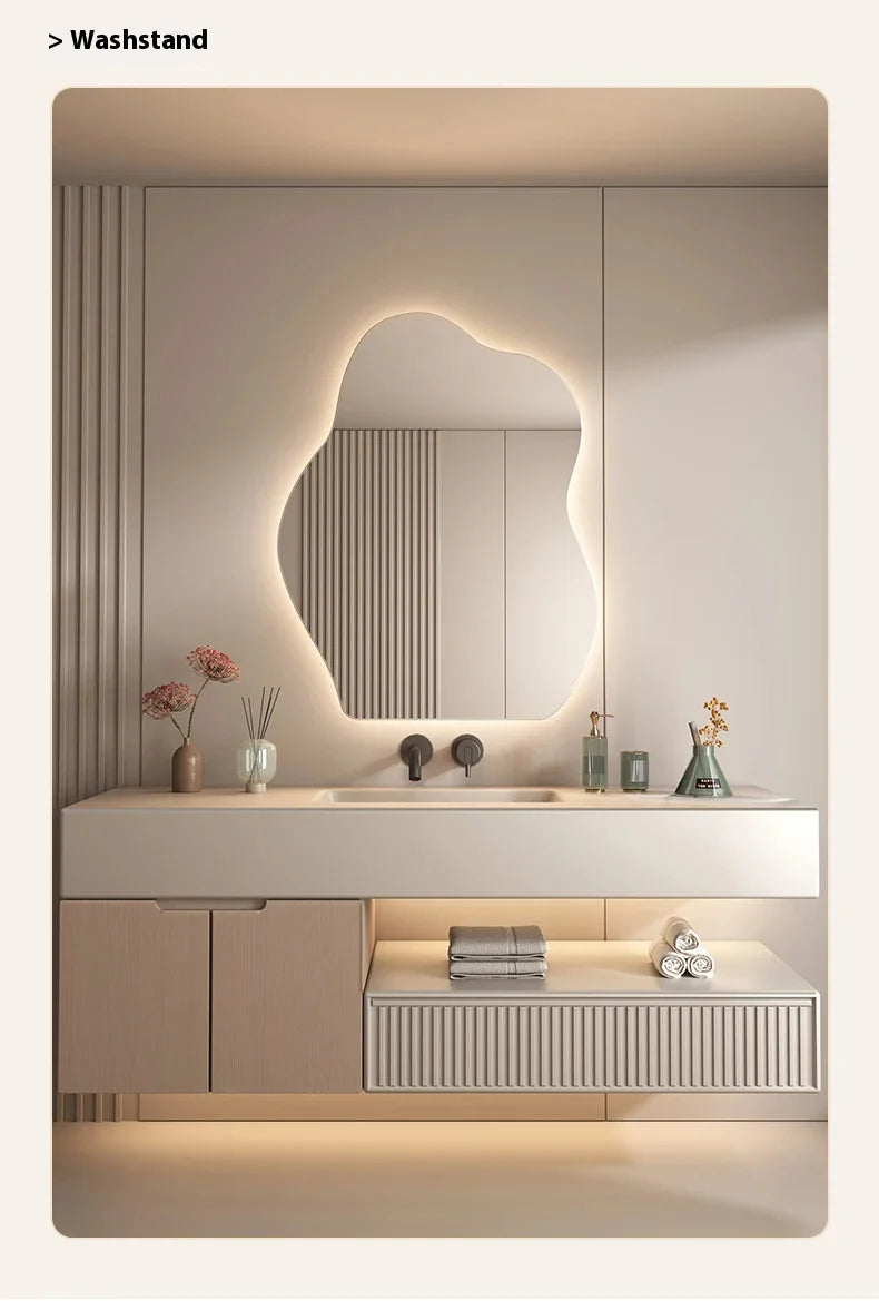 Irregular LED Accent Wall Mirror