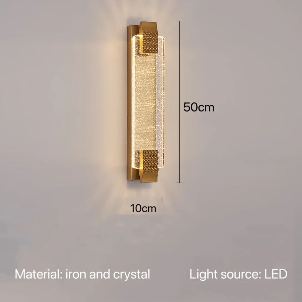 LuxeGlow Crystal Wall Sconce