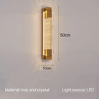 Bedside Crystal Wall Light
