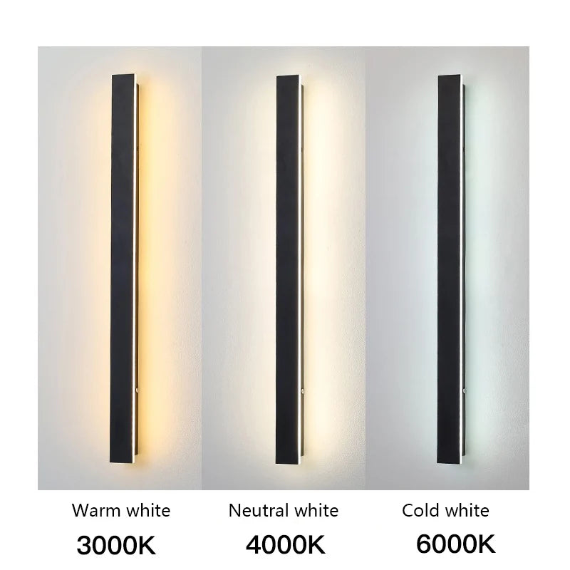 Long Waterproof Outdoor LED Wall Light