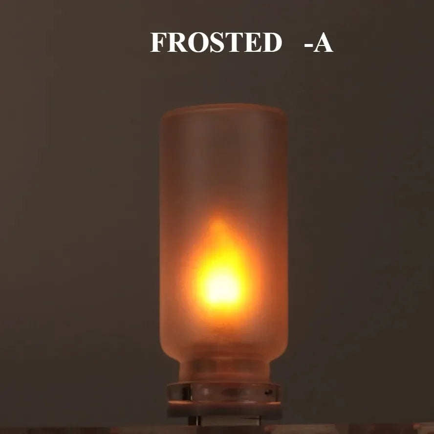 USB Flickering Glass Flame Light