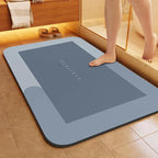 Minimalist Diatomite Bath Mat Quick-Dry Absorbent Non-Slip Door Mat Stain-Resistant & Durable Entryway Rug