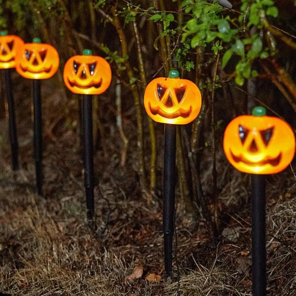 5-Piece Solar Jack-O-Lantern Light Set