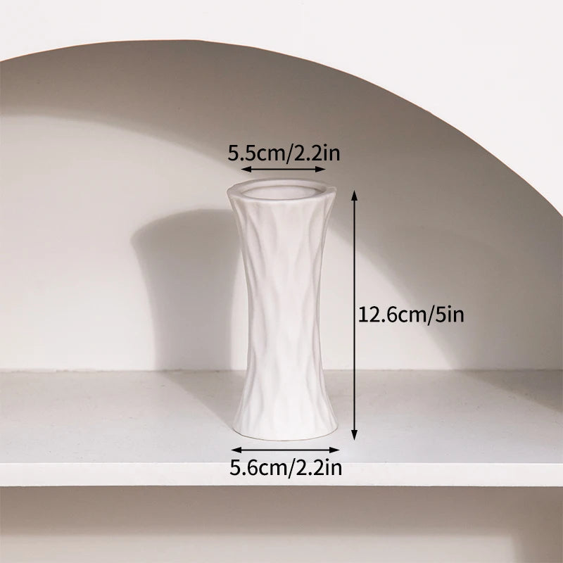 Nordic White Ceramic Vase Set