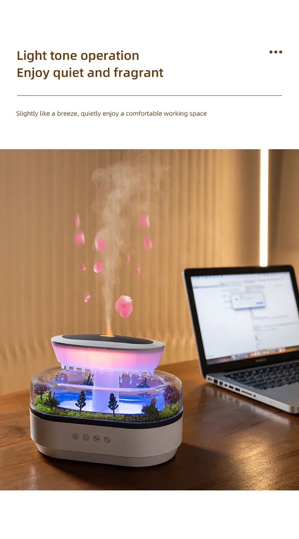 Color-Light Rain Cloud Aroma Diffuser