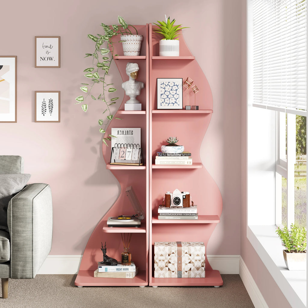 5-Tier Corner Bookshelf