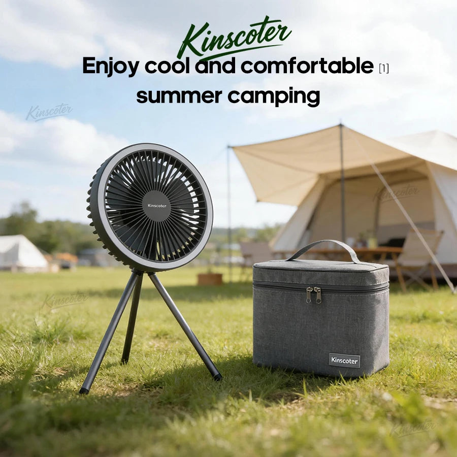 Rechargeable Camping Fan — detail view