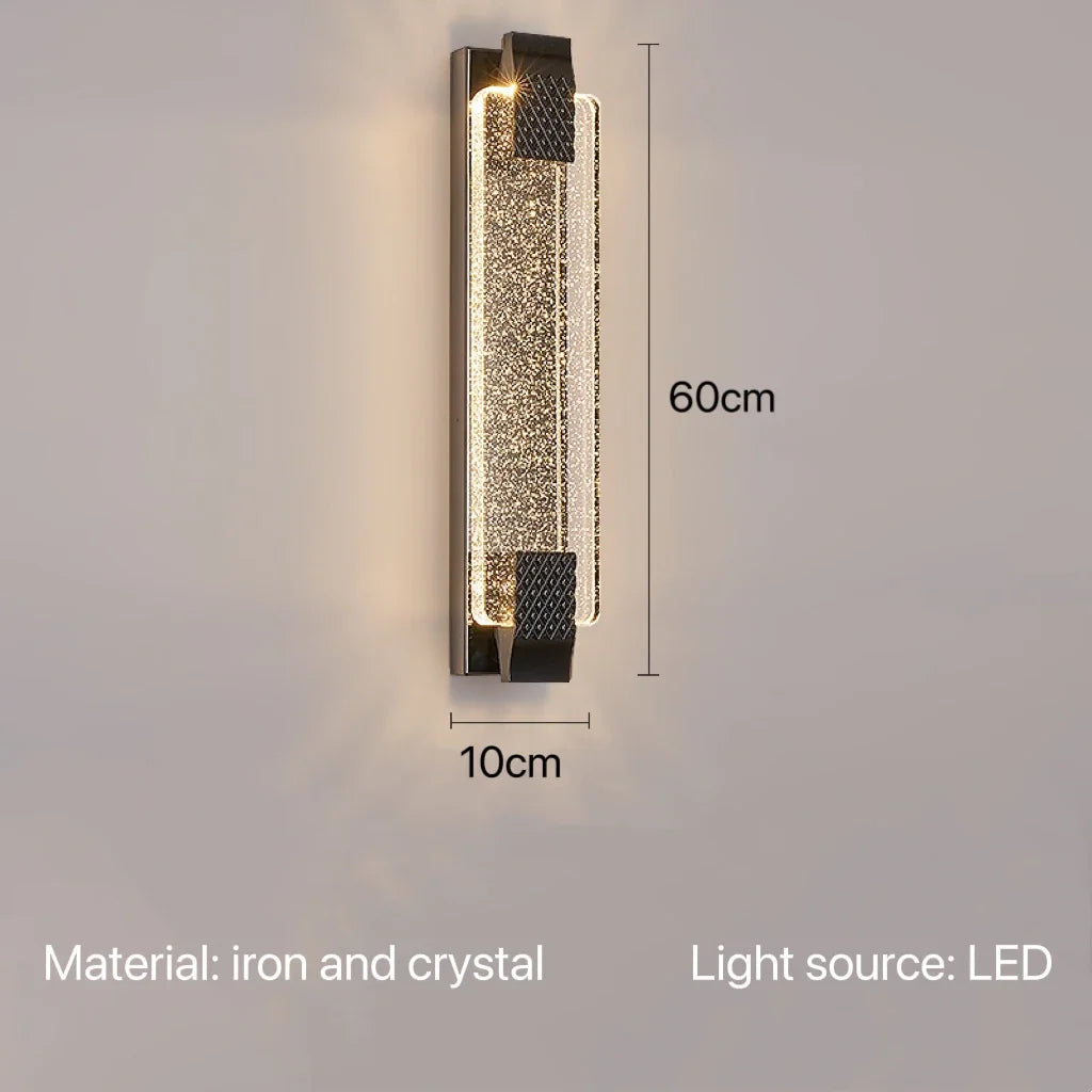 LuxeGlow Crystal Wall Sconce