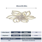 26-Inch Remote-Control Ceiling Fan with Light