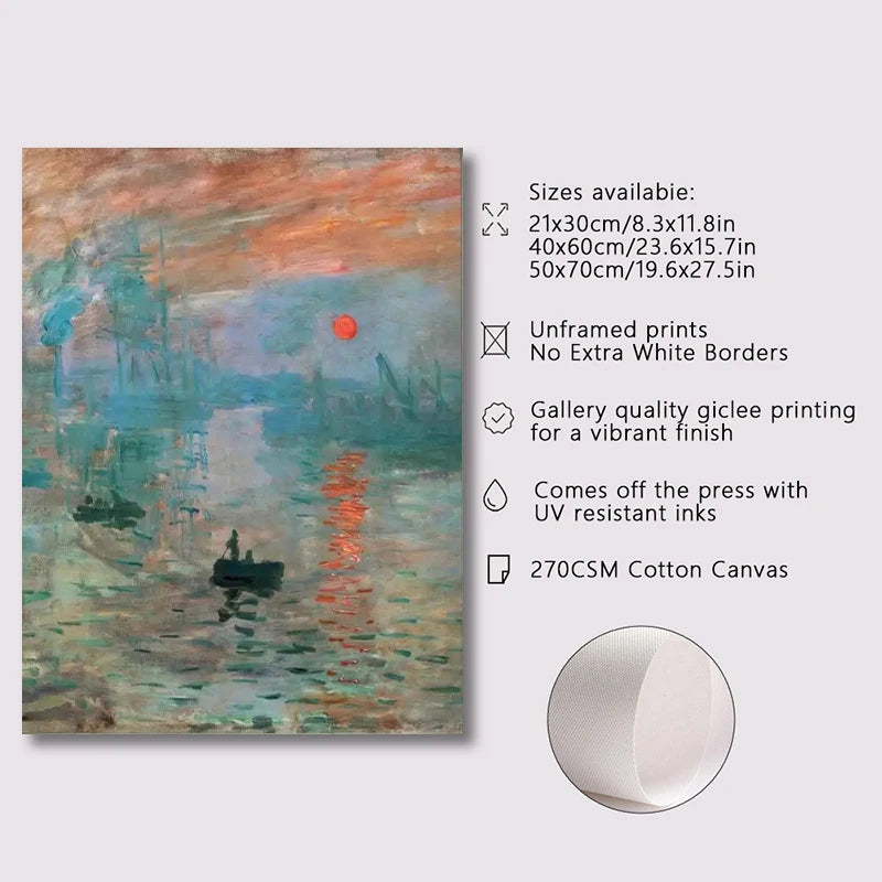 Impressionist Garden Landscape Canvas Print