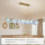 Blue Murano Glass Pendant Chandelier