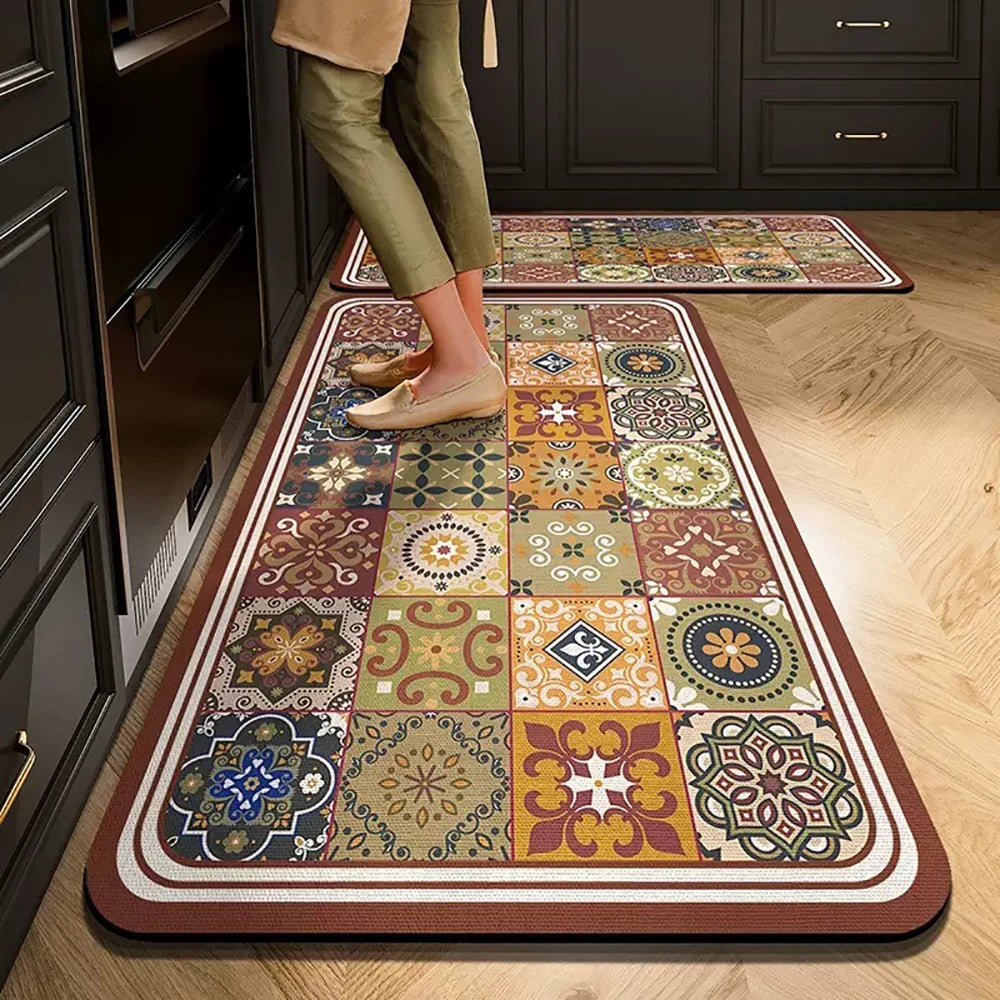 Crystal-Velvet Absorbent Kitchen Runner
