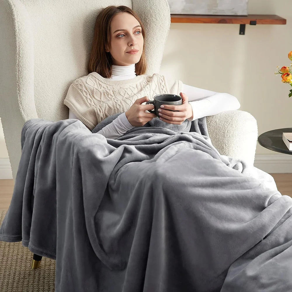 Coral Fleece Throw Blanket
