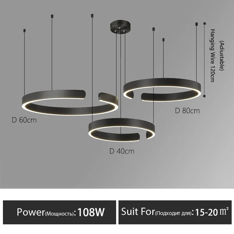 Ring LED Chandelier
