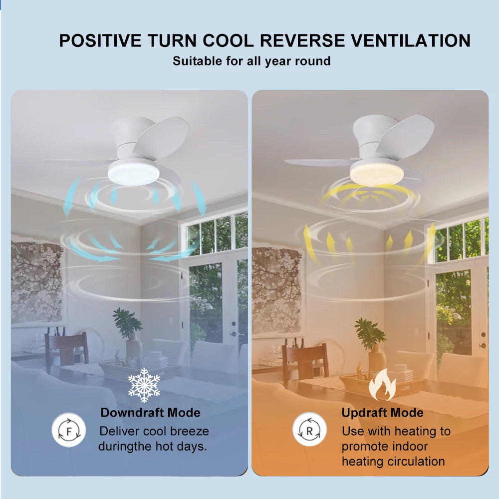 Nordic Minimalist Decorative Fan Light