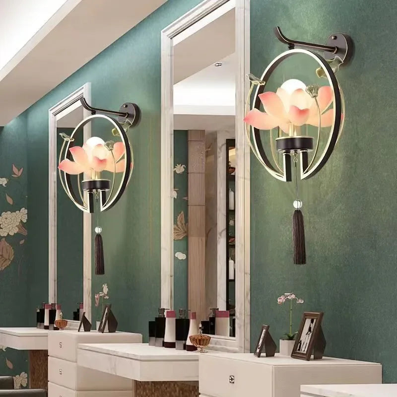LotusGlow Artistic Wall Lamp