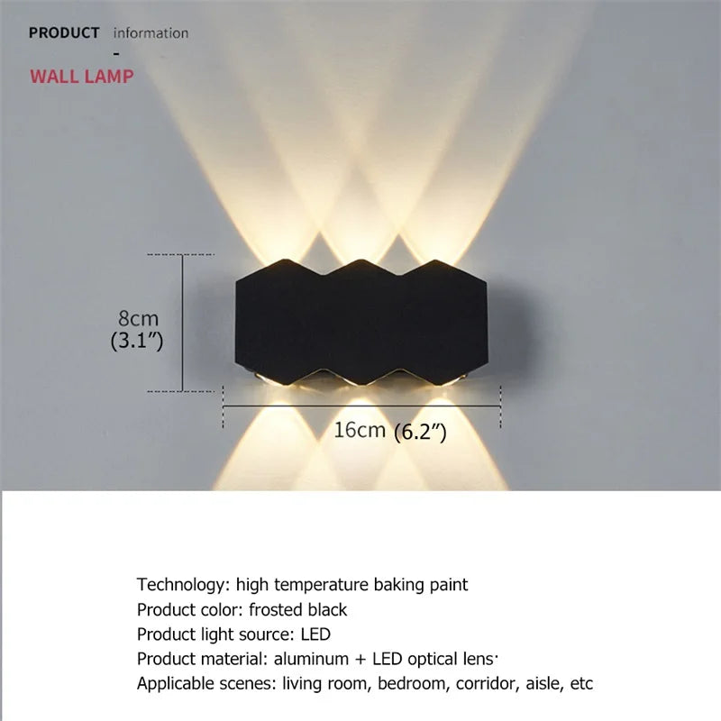 Bright Waterproof Outdoor Wall Light