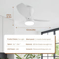 Dc Dimmable Remote-Control LED Ceiling Fan with Light