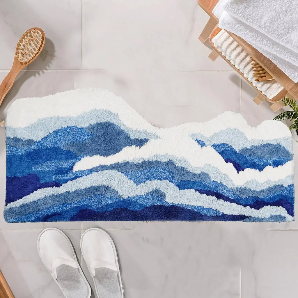 Ocean Wave Tufted Accent Rug