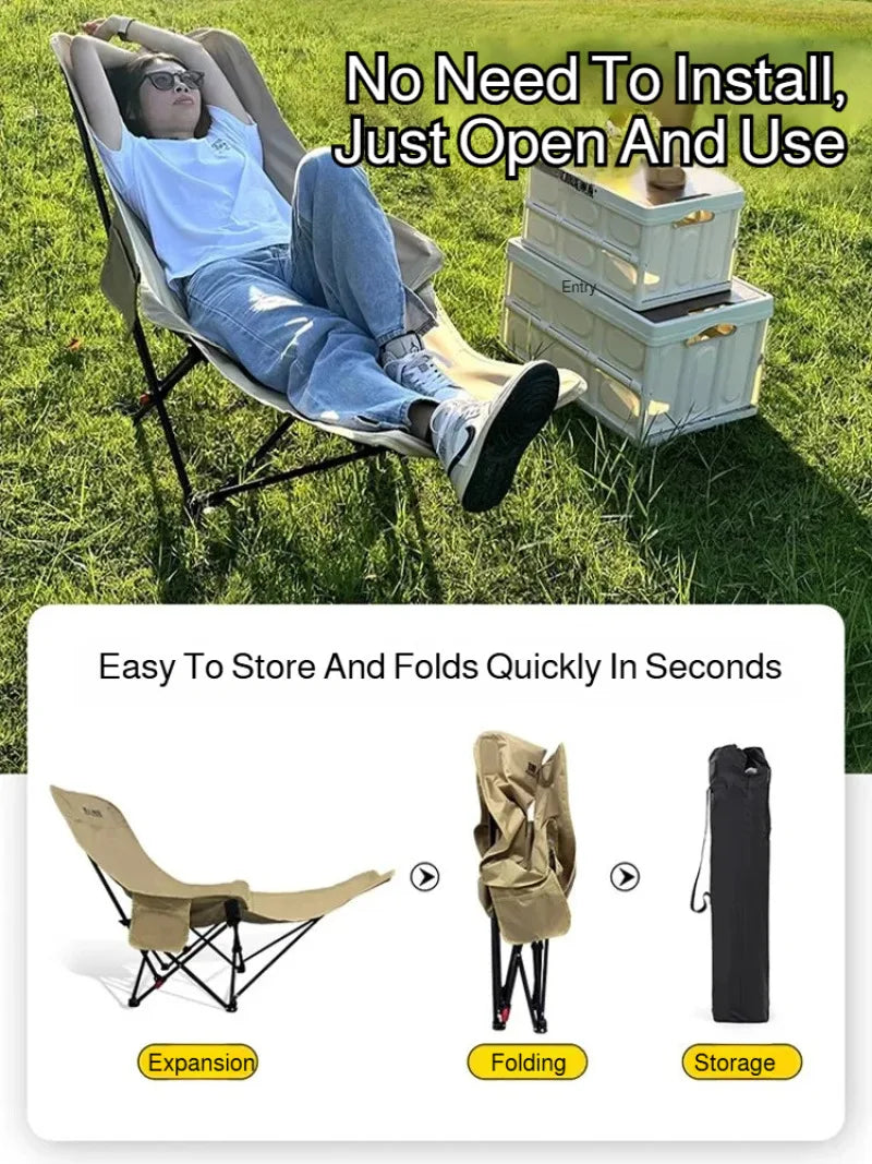 Folding Recliner Chair with Leg Rest