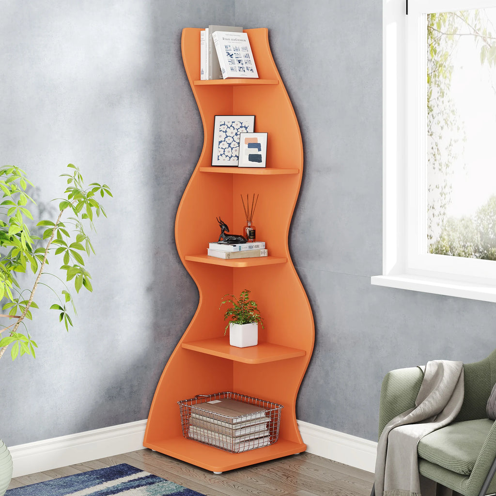 5-Tier Corner Bookshelf