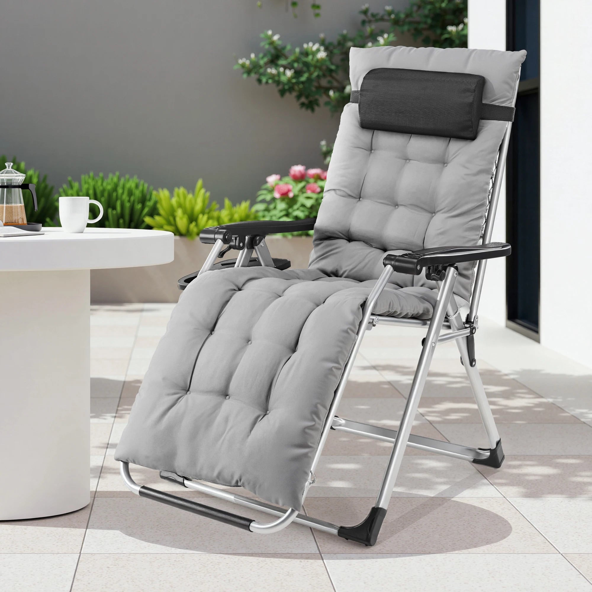 Set of 2 Zero-Gravity Outdoor Recliners