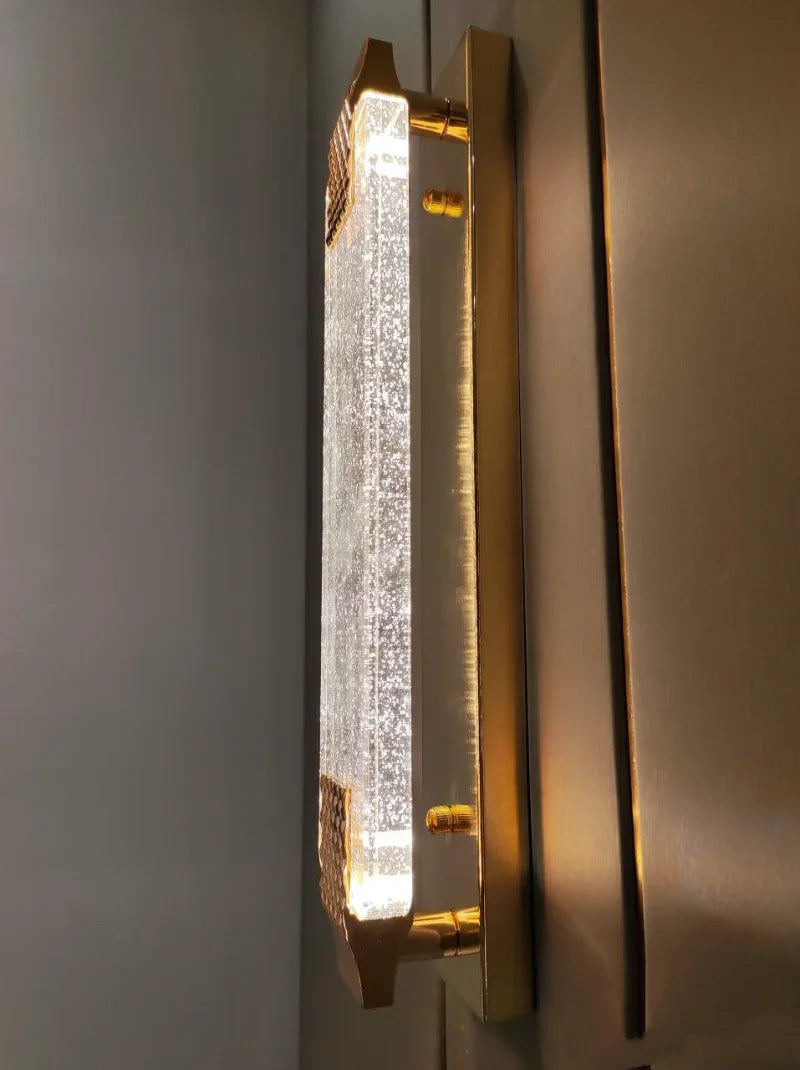 LuxeGlow Crystal Wall Sconce