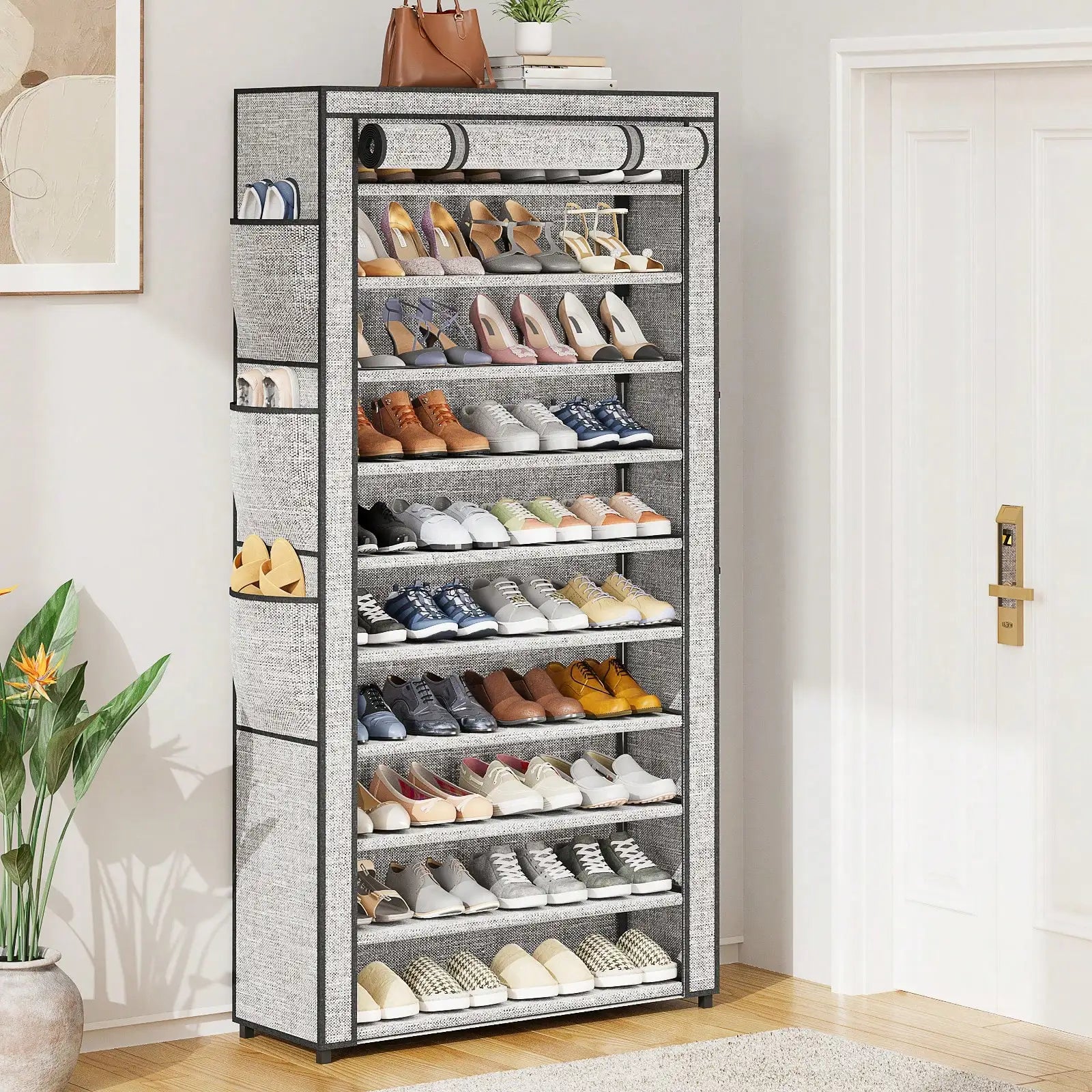 10-Tier Shoe Storage Cabinet