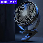 USB Charging Home Room Table Wireless Electric Fan 10000mah