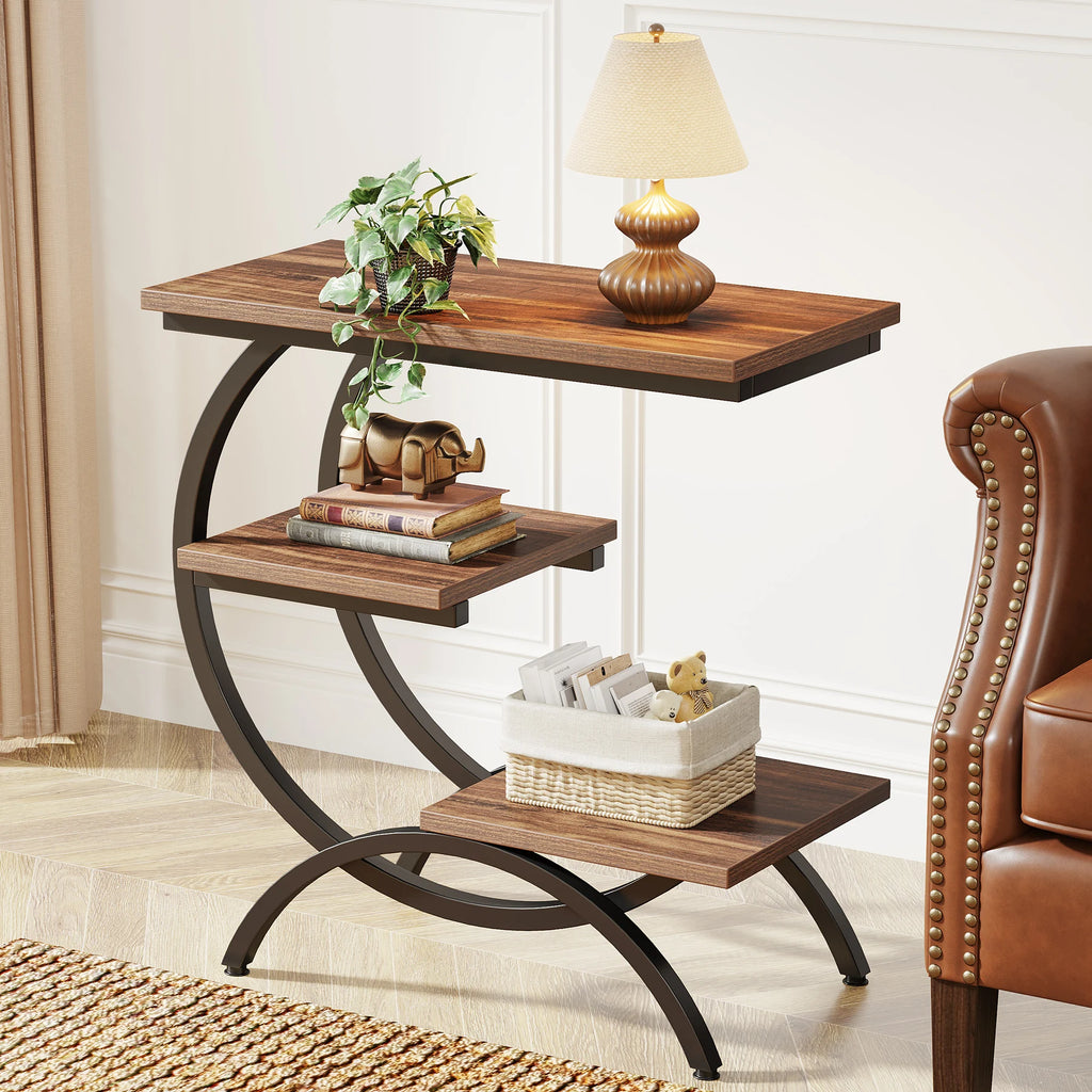 3-Tier C-Shaped Side Table — WESTMERE