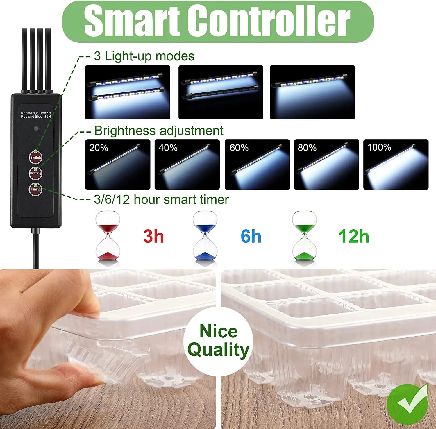 LED Seed Starter Tray Kit