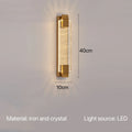 LuxeGlow Crystal Wall Sconce