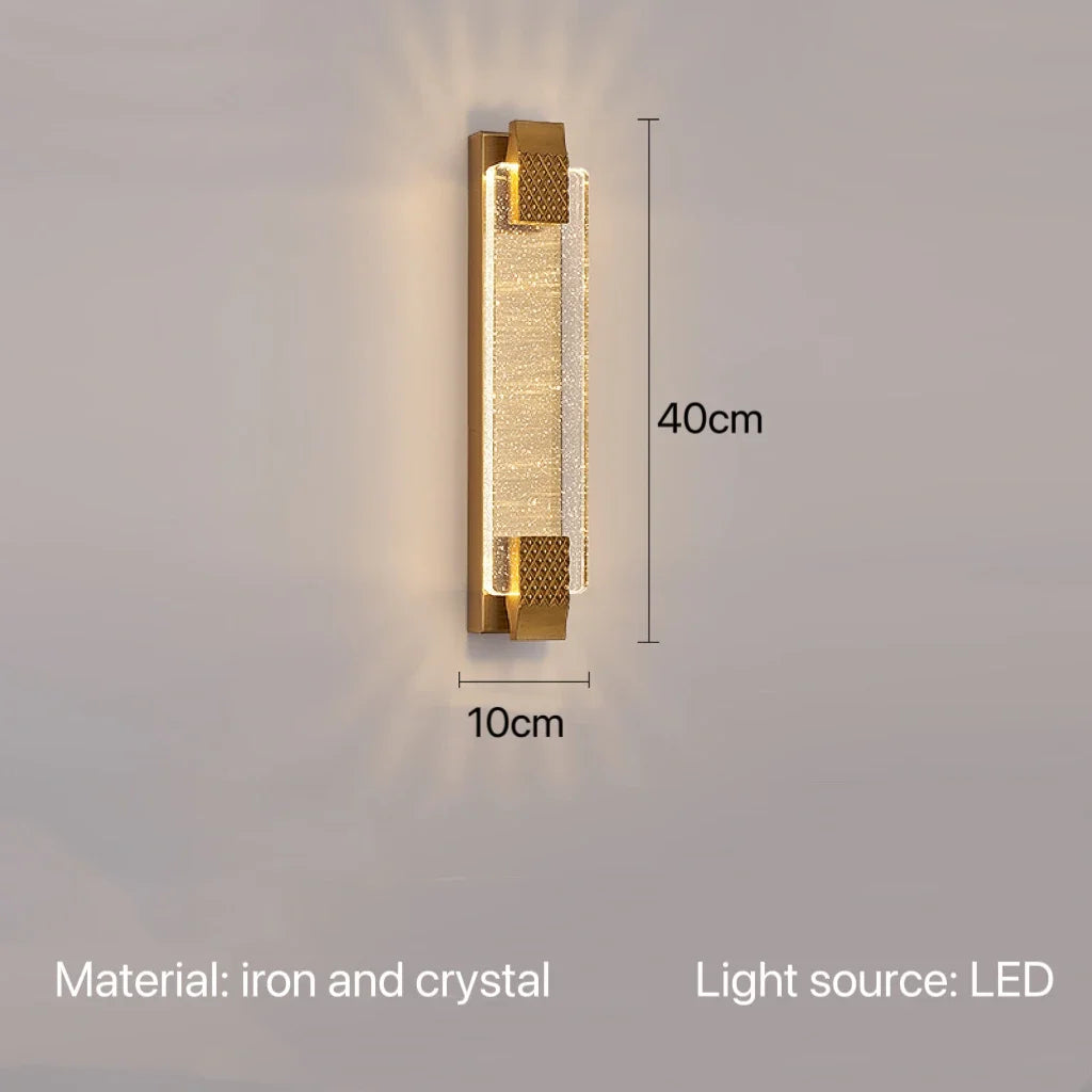 LuxeGlow Crystal Wall Sconce