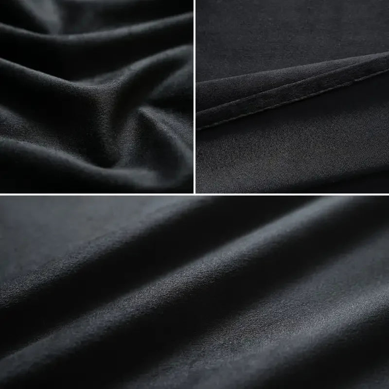 Black Semi-Blackout Window Curtains