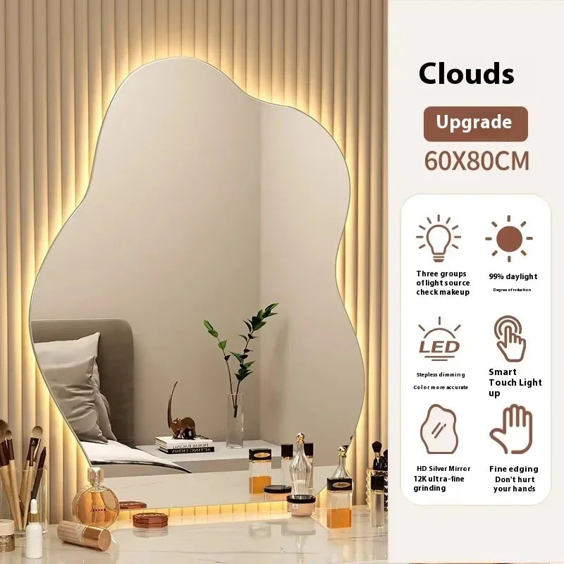 Irregular LED Accent Wall Mirror