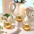Gold Mercury Glass Votive Candle Holders