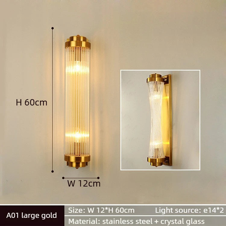 French Crystal Wall Sconce