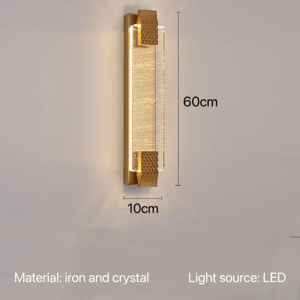 LuxeGlow Crystal Wall Sconce