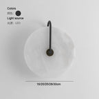 Circular Marble LED Wall Light