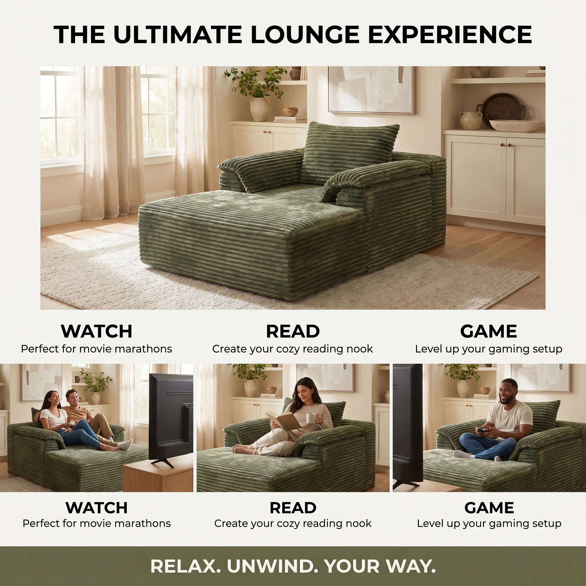 CloudRest Oversized Sofa Bed