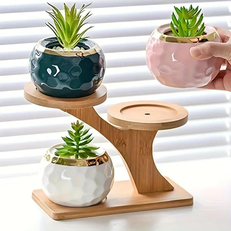 Bamboo Indoor Plant Stand