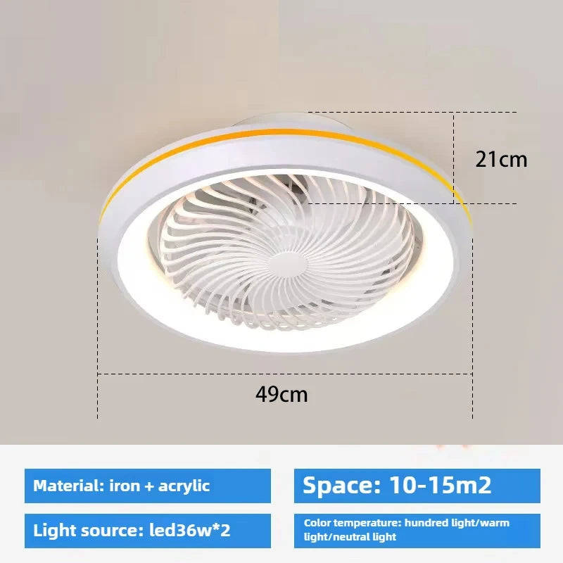 6-Speed Remote-Control Ceiling Fan with Light