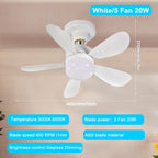 20-40w Smart Remote-Control LED Ceiling Fan with Light